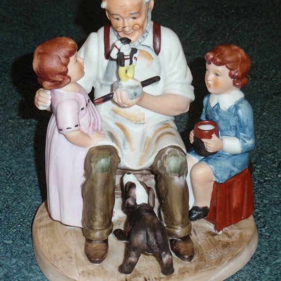 1980 Norman Rockwell "The Toymaker" Figurine With Original Box - CHRISTMAS GIFT! - Picture 4 of 8